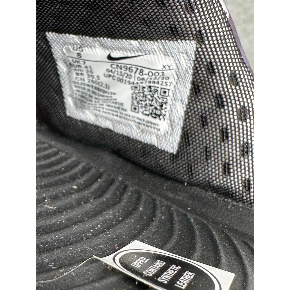 Nike Victori One Slide Print Mens Size‎ 8 Black Grey CN9678-001 NEW